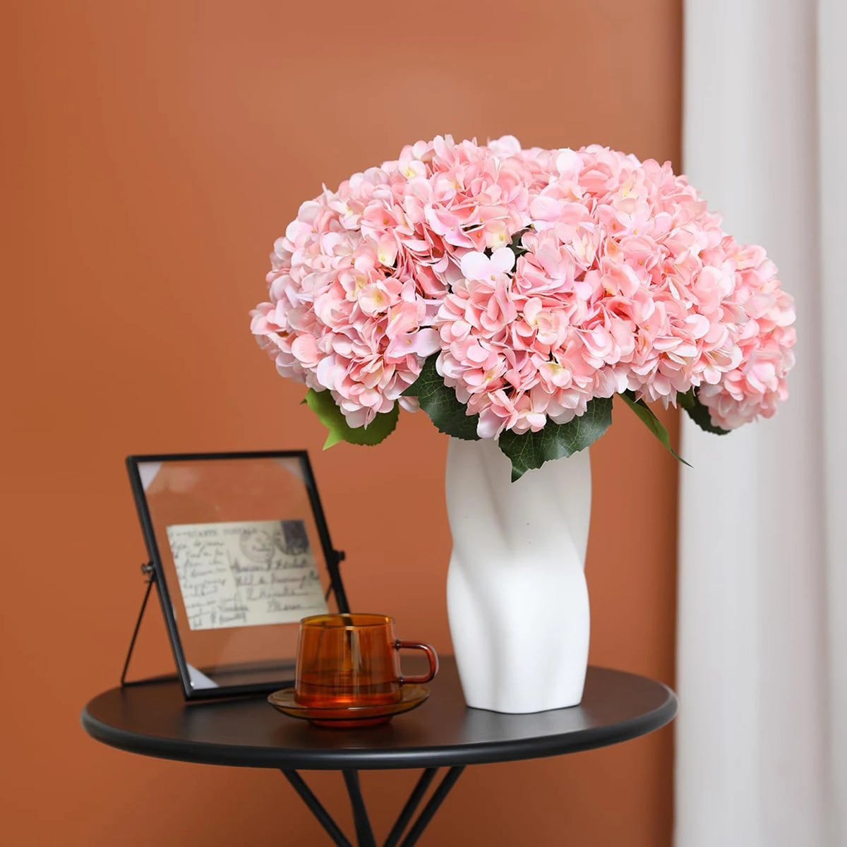 Silk Hydrangea Artificial Bouquet – Wedding & Home Décor Artificial Flower Bouquet Axl