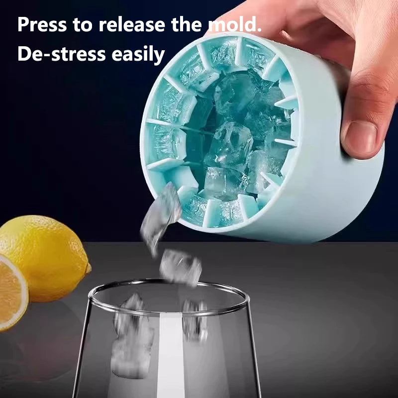 Silicone Round Ice Cube Mold – DIY Homemade Ice Maker Ice Cube Mold Axl