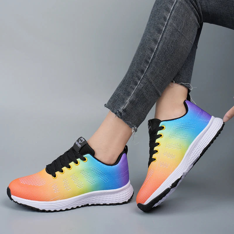 AZGB Women's Breathable Mesh Platform Sneakers | Walking Shoes Women's Sneakers Axl