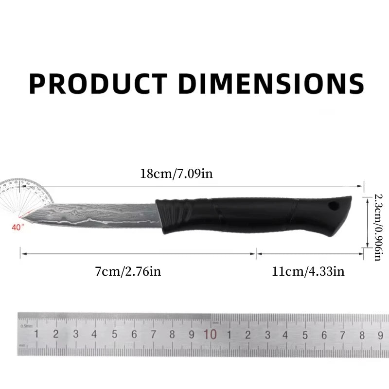 Damascus VG10 Paring Knife – Sharp Fruit & Vegetable Knife Damascus Paring Knife Axl