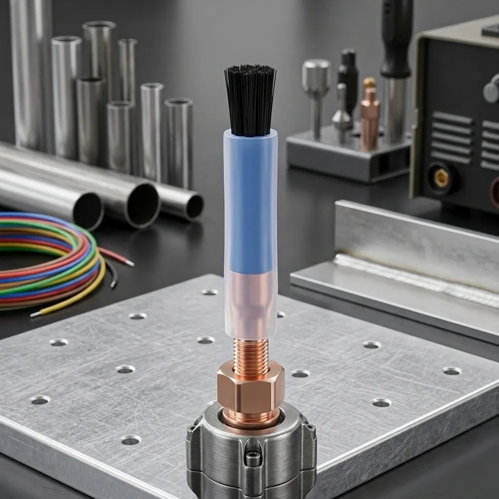 Copper Weld Seam Cleaning Brush Head M6 M8 M10 | Bead Joint Welding Cleaning Brush Axl