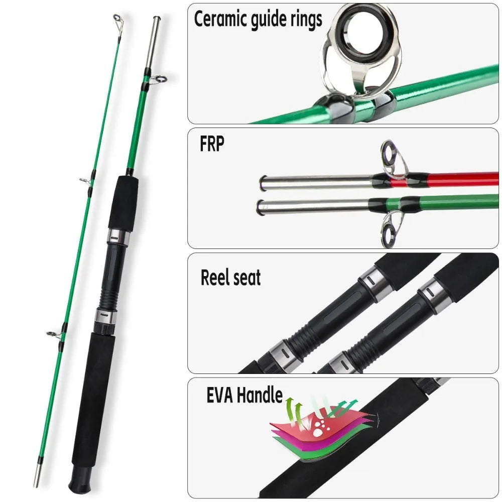 1.0m 2-Section Carbon Spinning Rod – 107g Travel Fishing Rod Spinning Fishing Rod Axl