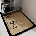 Diatom Mud Coffee Machine Mat – Absorbent Counter Drip Pad Kitchen Counter Mat Axl Dark Coffee-KGHH 50x60cm