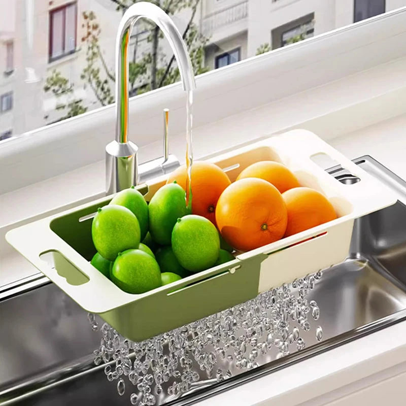 Expandable Sink Drain Basket – Retractable Colander Strainer Sink Drain Basket Axl