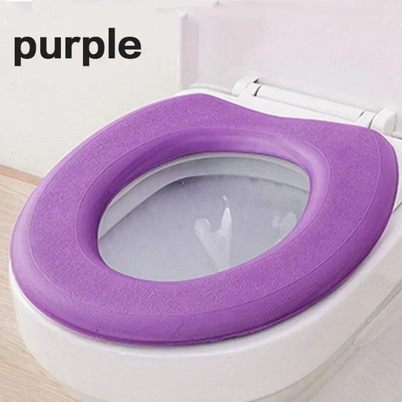 Waterproof EVA Toilet Seat Cushion Cover – Universal 41×38cm Toilet Seat Cover Axl Purple