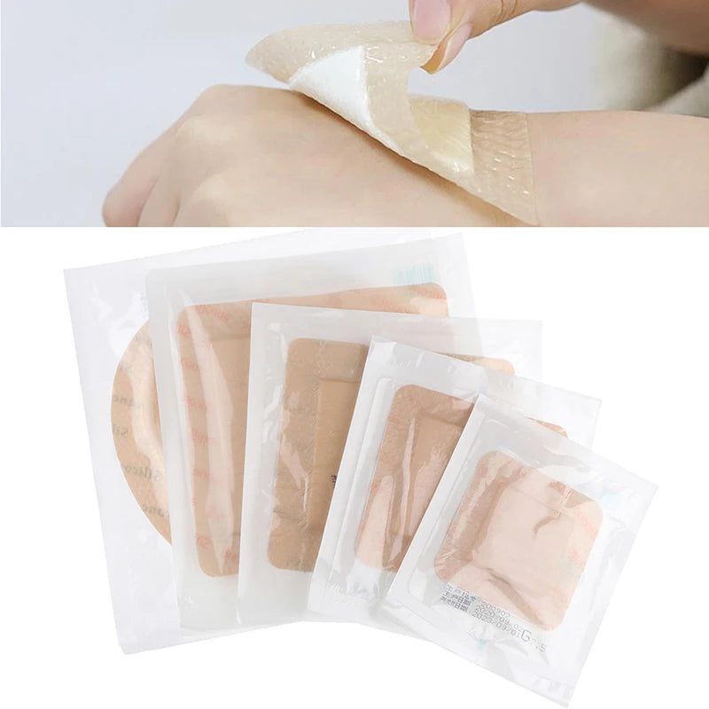 Silicone Gel Adhesive Wound Dressing Bandage – 5 Sizes Wound Dressing Bandage Axl