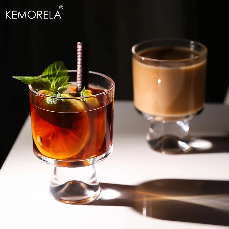KEMORELA 8.1oz Mini Long Stem Glass Cup – Wine & Desserts Glass Stemware Cup Axl