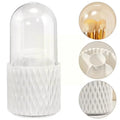 360° Rotating Makeup Brush Holder – Large Capacity Organizer Makeup Brush Holder Axl WHITE As whown 5
