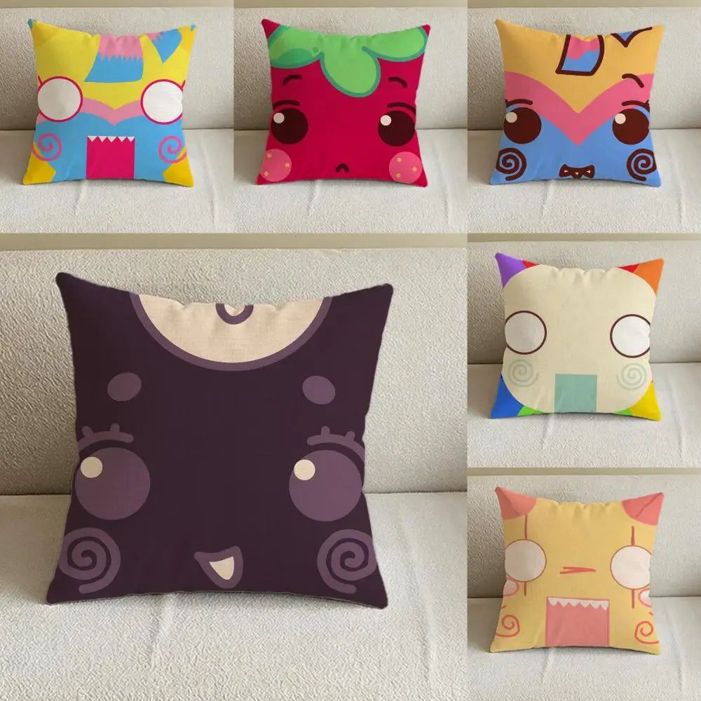 Anime Linen Cushion Cover | Sofa, Bed & Chair Pillow Case Linen Cushion Cover Axl