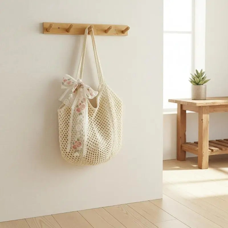 Women's Large Woven Straw Tote Bag – Handmade Beach Shoulder Bag Woven Straw Tote Bag Axl