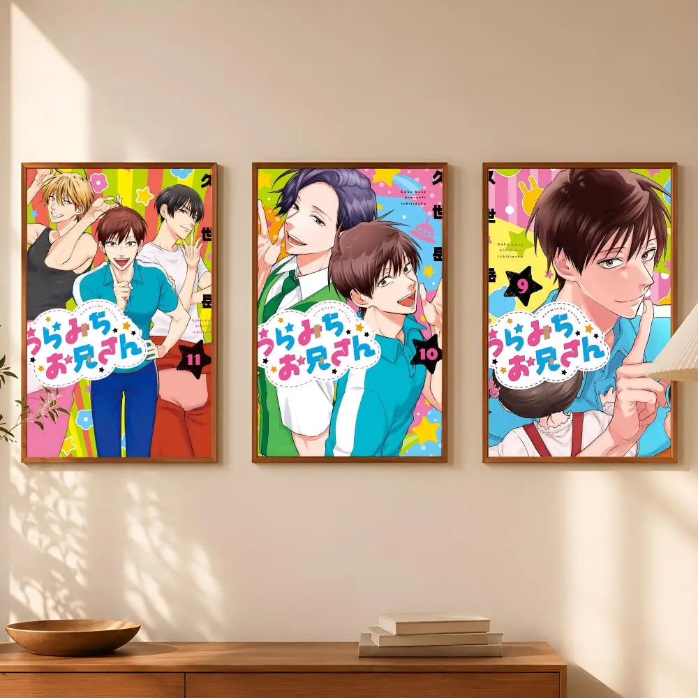 Uramichi Oniisan Self-Stick Wall Poster – HD Waterproof Anime Art Anime Wall Poster Axl
