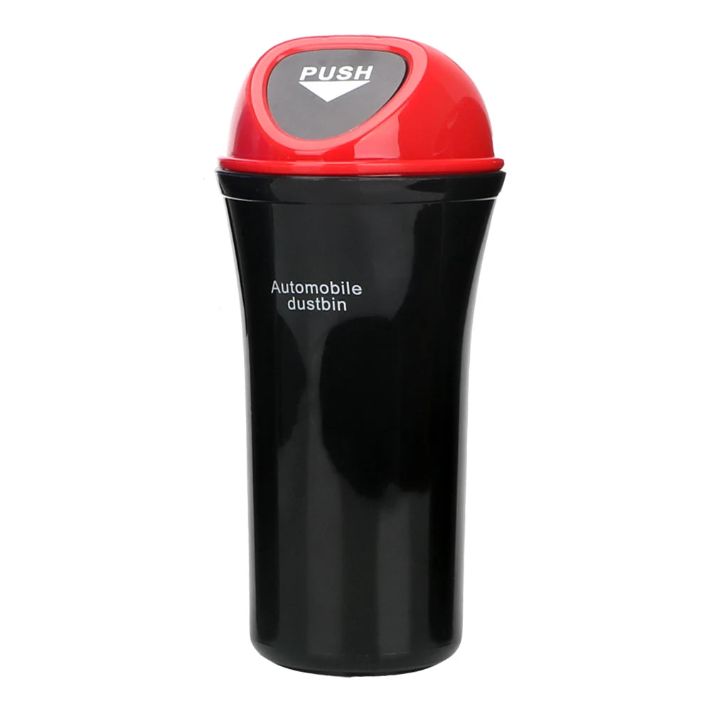 Car Trash Can Press-Top Bin – Door, Seat & Visor Mount Car Trash Bin Axl Red