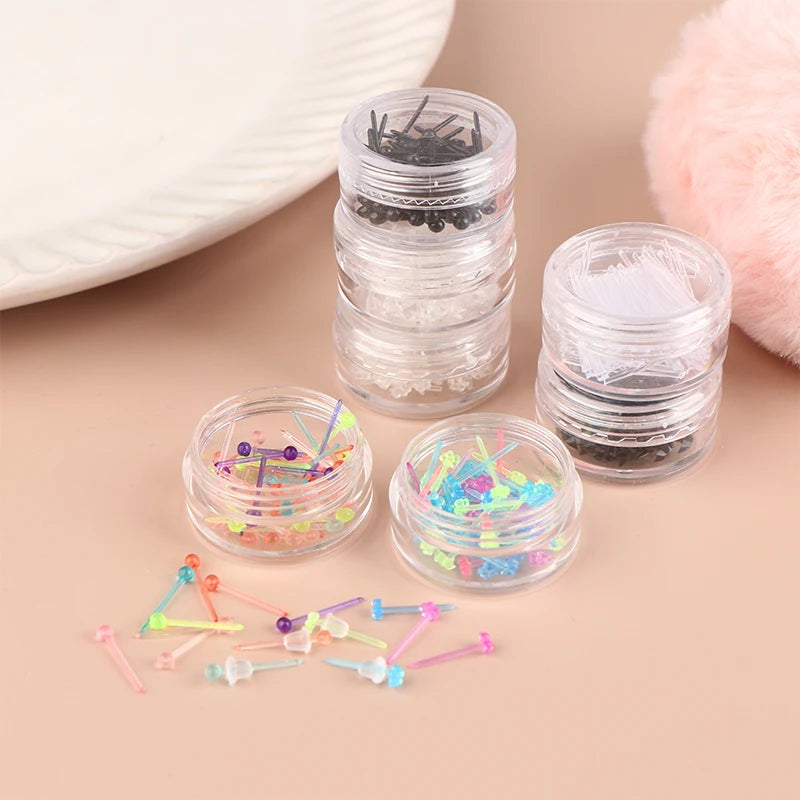 Colorful Acrylic Stud Earrings Kit – 60 or 200 Pcs Stud Earrings Set Axl