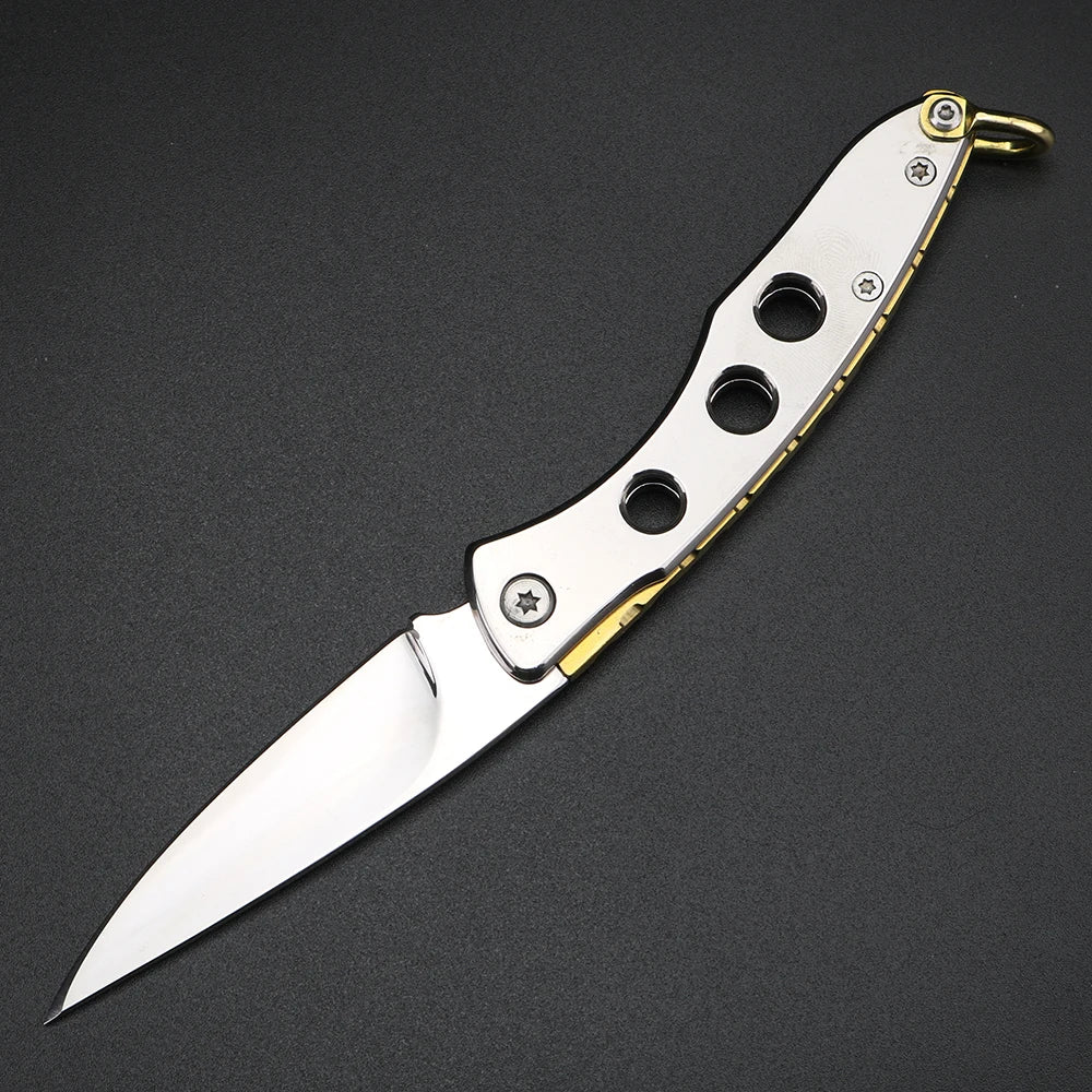 XUAN FENG D2 Steel Folding Knife – EDC Camping Survival Folding Pocket Knife Axl