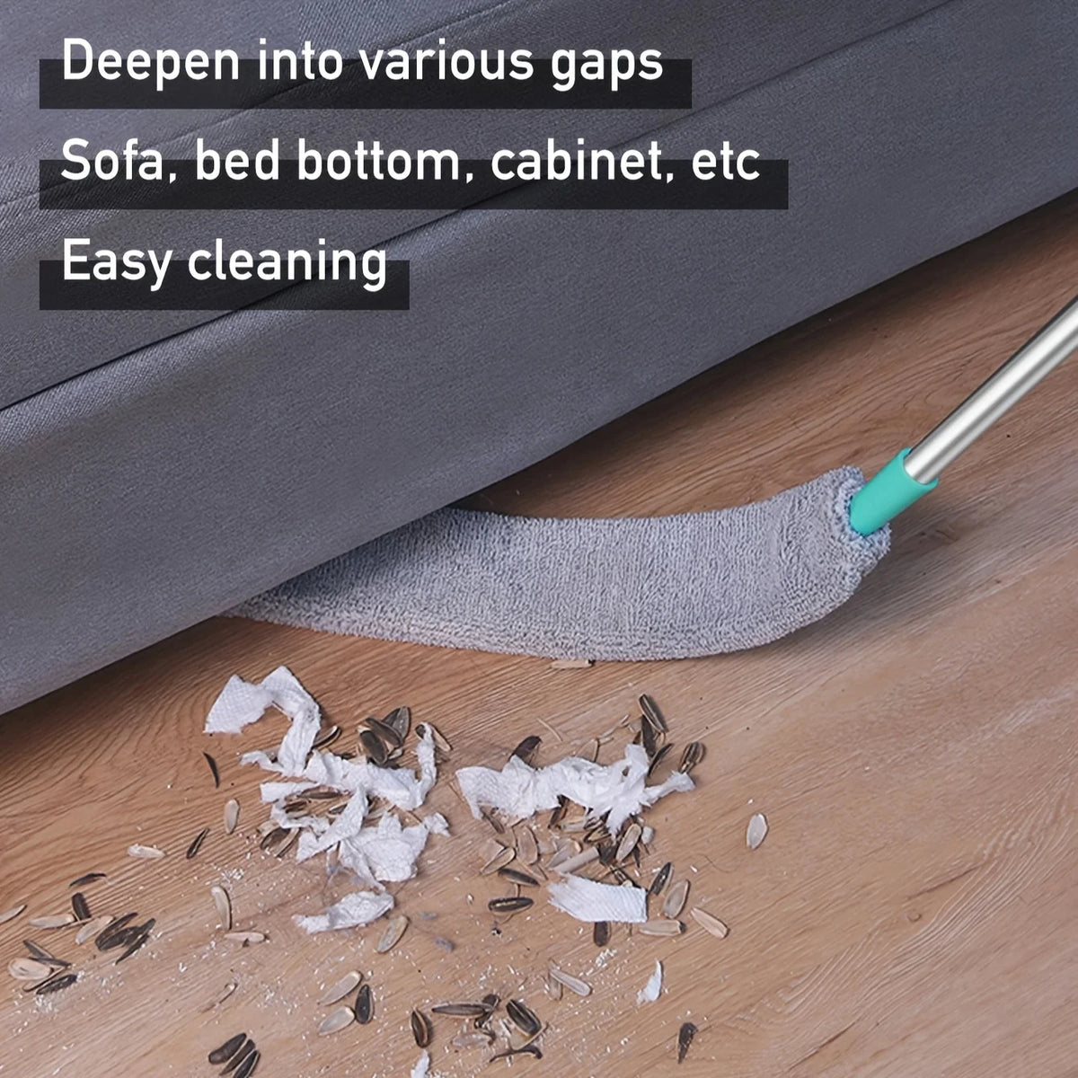 Extendable Long Handle Duster Set with 5 Microfiber Cloths Long Handle Duster Axl