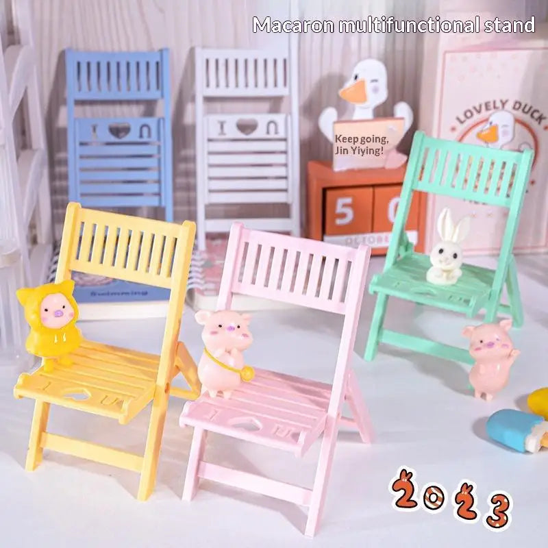 Mini Beach Chair Phone Stand – Foldable Desktop Tablet Holder Phone Stand Axl