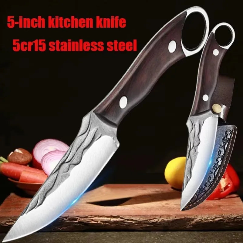 InLeung Boning Knife – Stainless Steel & Wooden Handle Chef Knife Boning Knife Axl