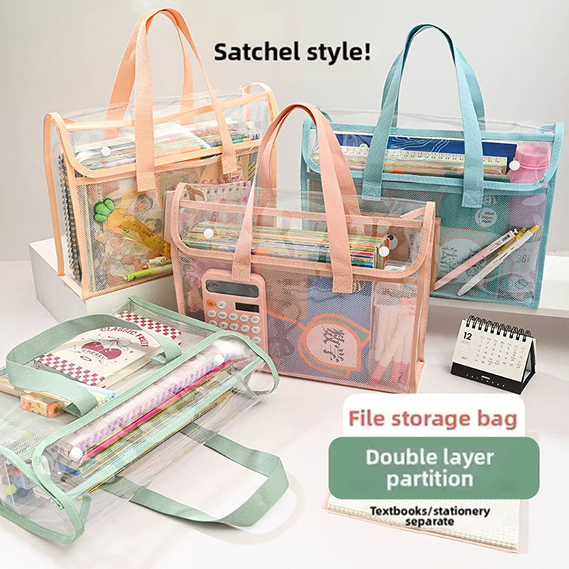 Expandable Waterproof File Storage Bag – Transparent Document Organizer Document Storage Bag Axl