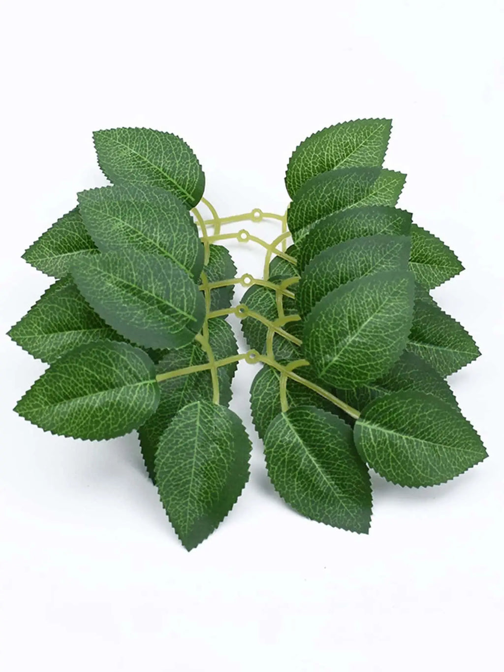 Silk Rose Leaves 20/50 Pcs – Wedding & DIY Floral Decor Artificial Silk Leaves Axl
