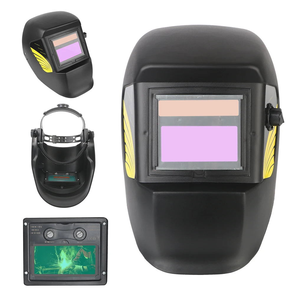 Auto-Darkening Welding Helmet – Large View True Color Lens Welding Helmet Axl