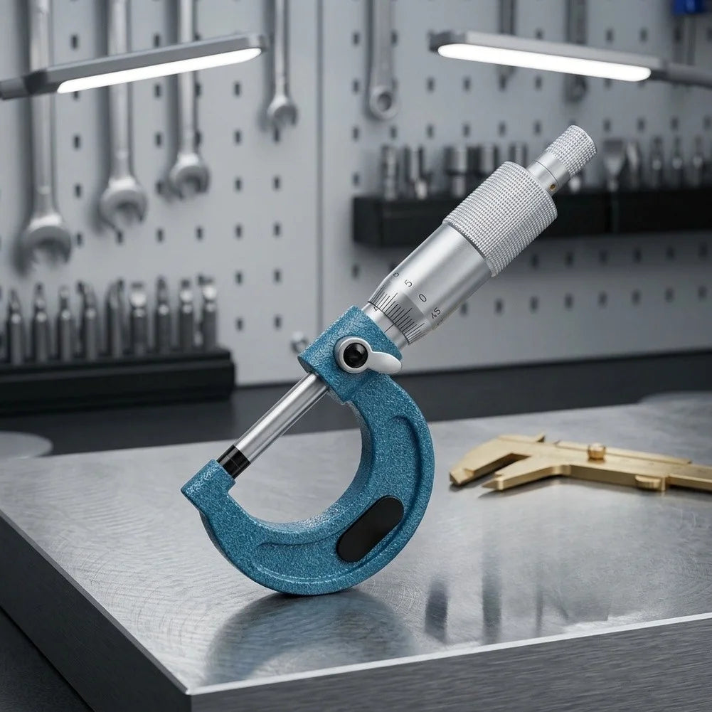 Outside Micrometer 0–25mm 0.01mm Precision Measuring Tool Outside Micrometer Axl