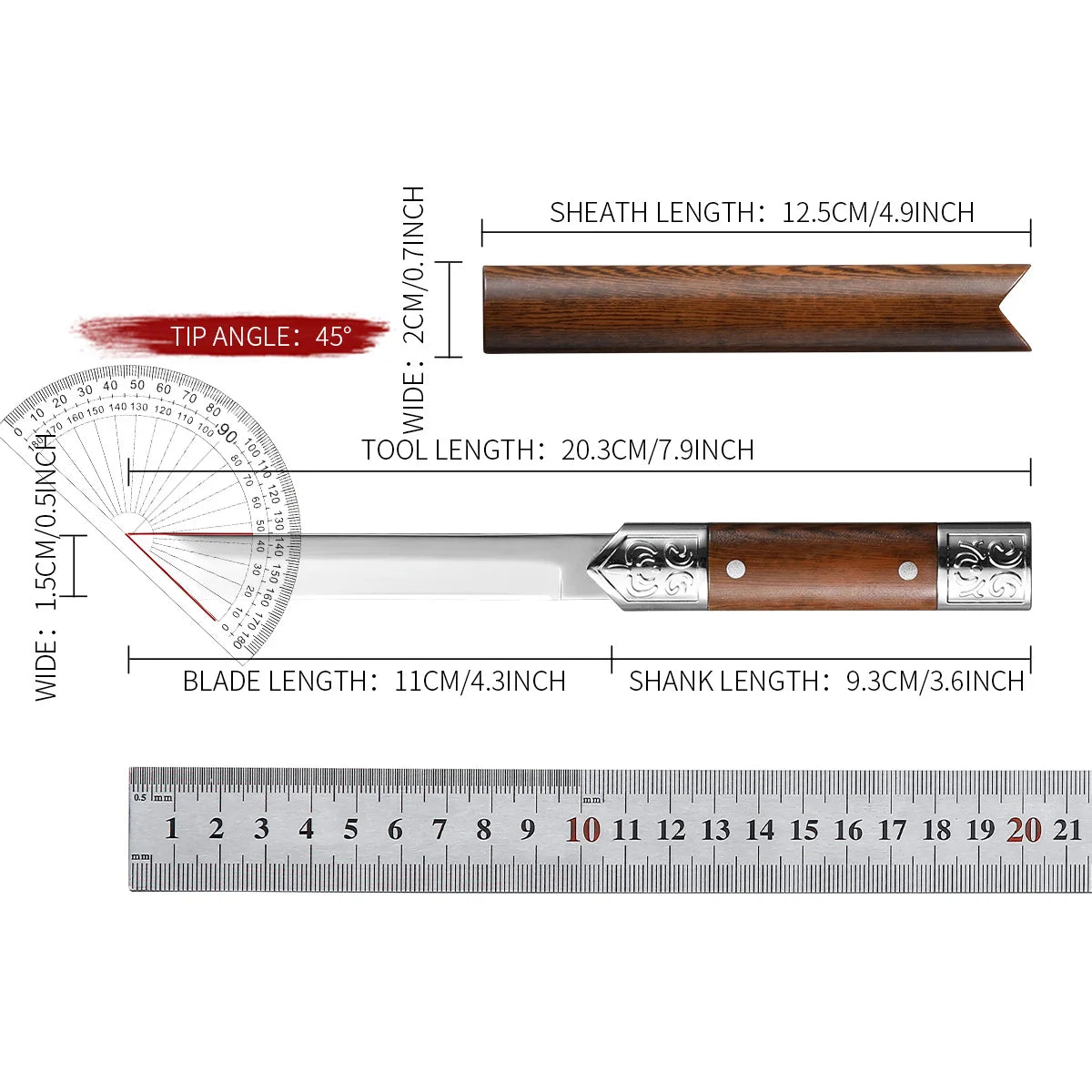 SHENJIU Carved Stainless Steel Portable Utility Knife Utility Knife Axl