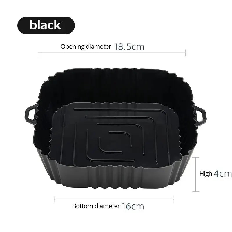 Silicone Air Fryer Liner – Reusable Square Baking Tray Mat Silicone Baking Mat Axl