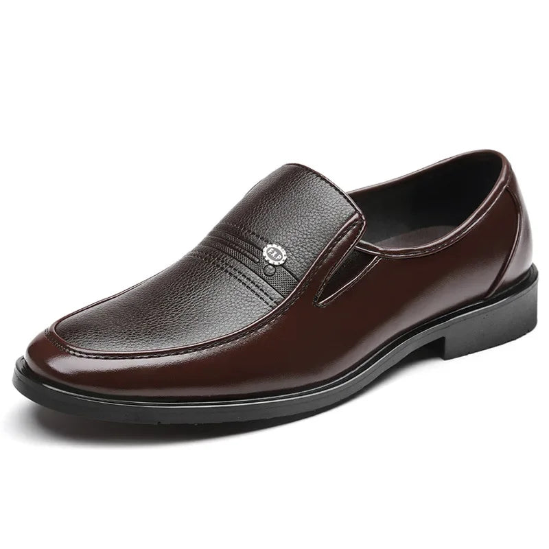 Men's Slip-On Loafers – PU Leather Business Casual Flat Shoes Men's Slip-On Loafers Axl