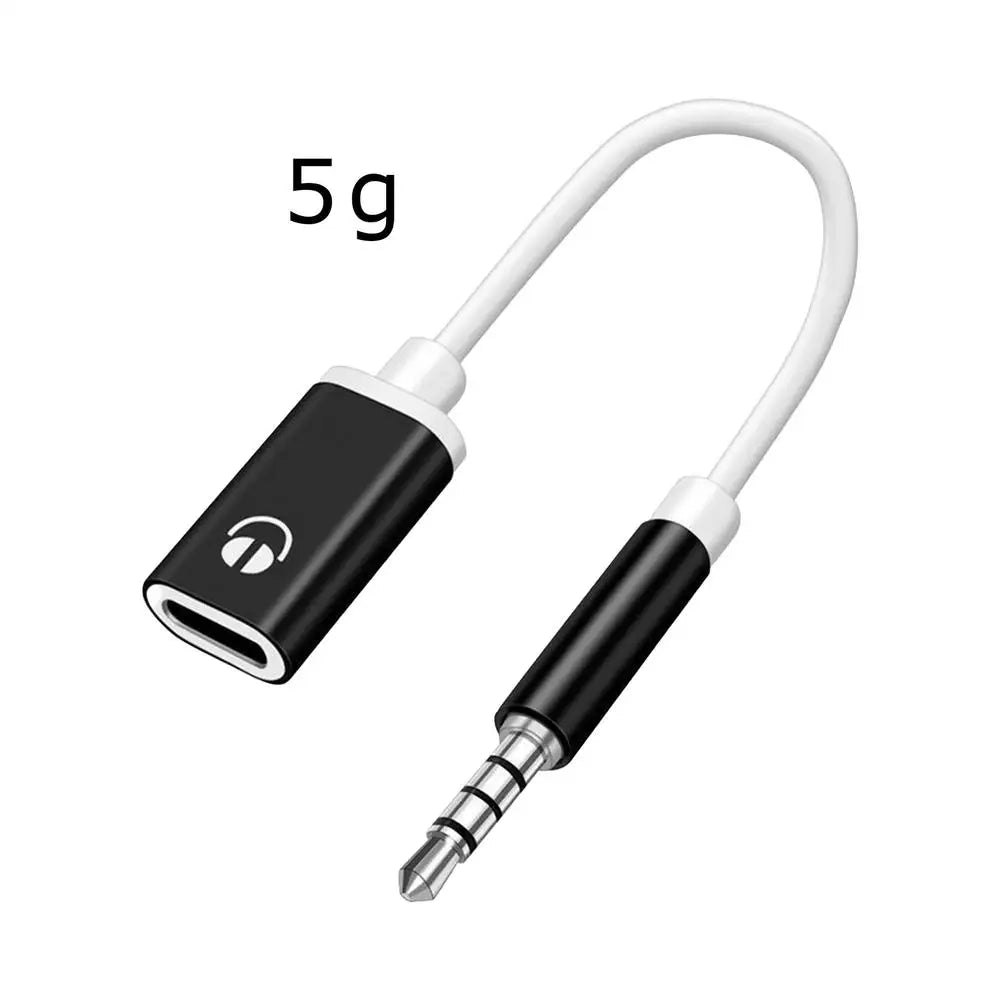 3.5mm to USB-C Audio Adapter | Headphone Jack Converter Audio Adapter Cable Axl Black