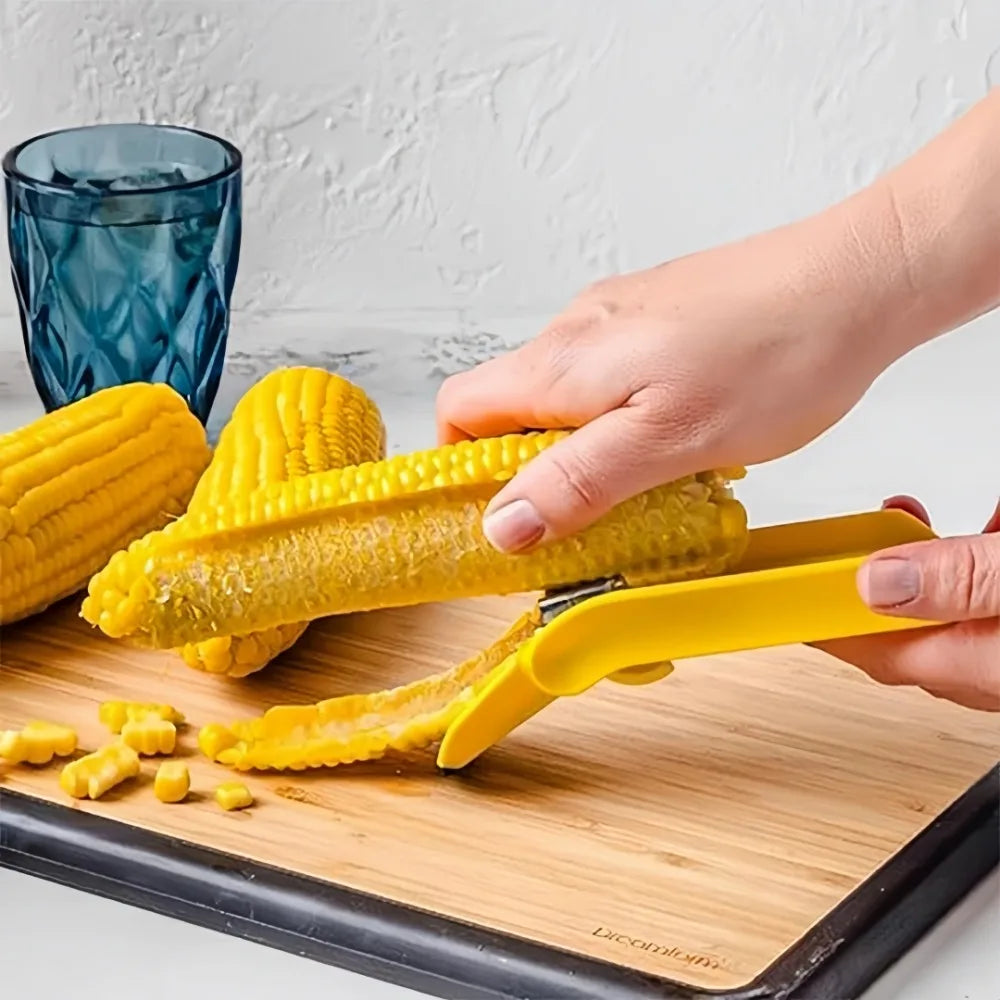 Folding Corn Cob Peeler – Stainless Steel Kernel Scraper Tool Corn Kernel Peeler Axl