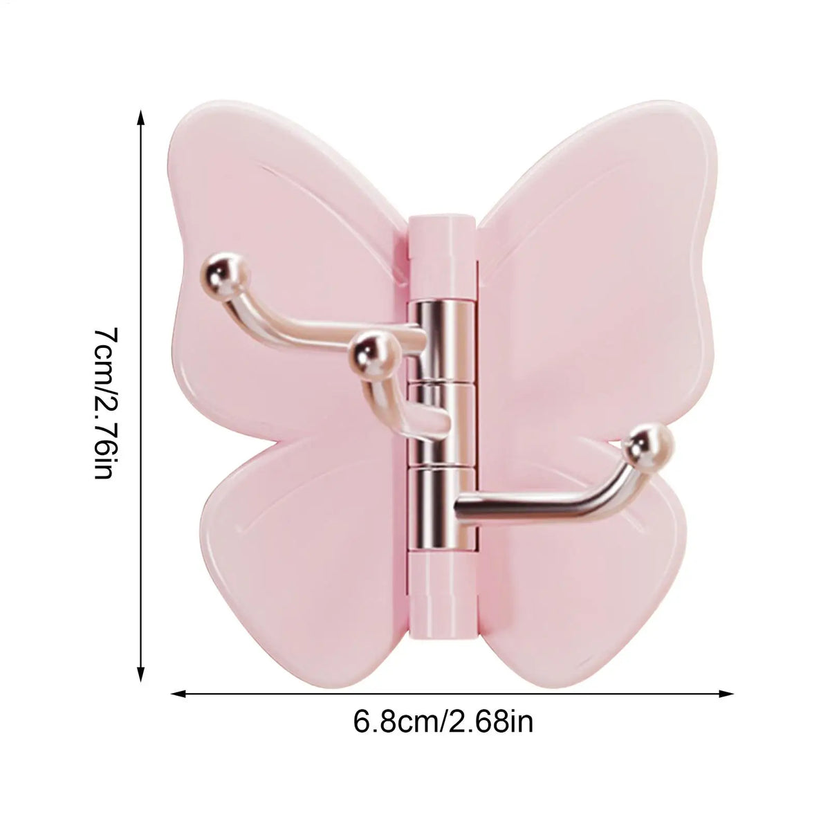 Decorative Butterfly Triple Wall Hooks – Self Adhesive No-Drill Decorative Wall Hooks Axl