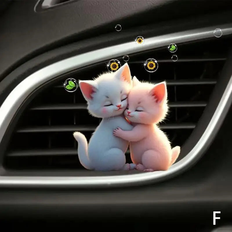 Cute Cat Car Air Vent Aromatherapy Clip | Long-Lasting Freshener Car Air Freshener Axl F