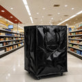 Foldable Large Capacity Wheeled Storage Bag with Lid Wheeled Storage Bag Axl Black-1pc