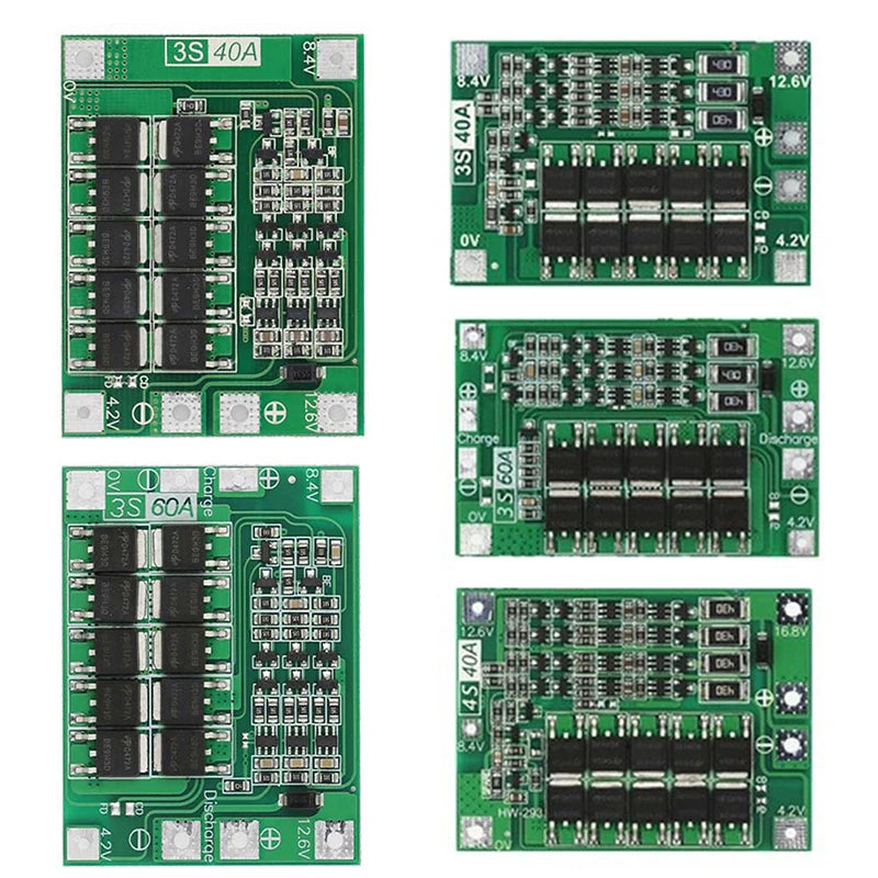 3S 4S BMS 40A Li-ion Battery Protection Board for Drill BMS Protection Board Axl