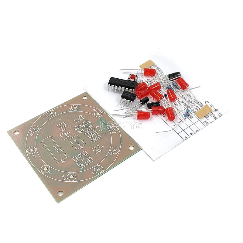 NE555 CD4017 LED Lucky Turntable DIY Soldering Kit 3V DIY Electronics Kit Axl