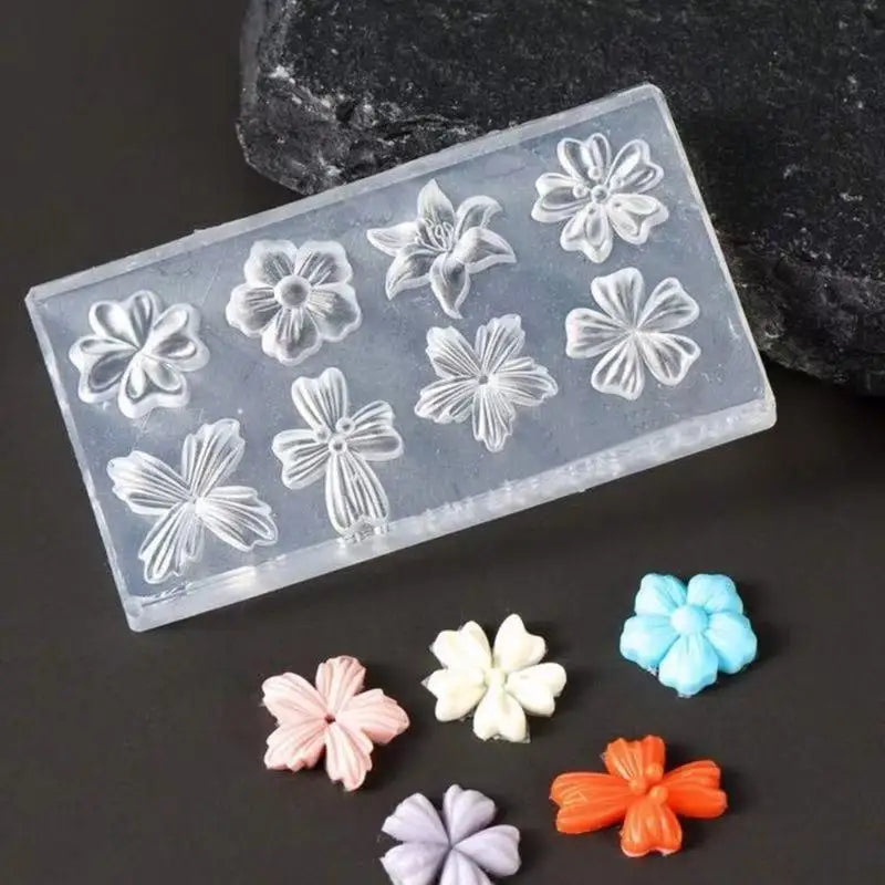 3D Flower Nail Art Silicone Mold – Reusable Petal DIY Template Nail Art Mold Axl