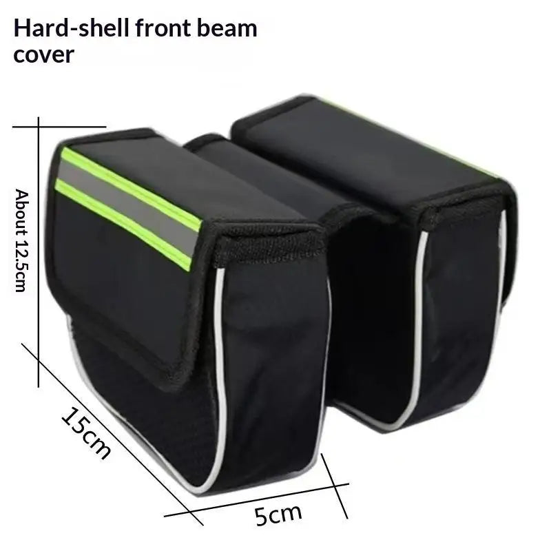 Waterproof Bike Top Tube Bag – Touchscreen Phone Holder Bicycle Frame Bag Axl A