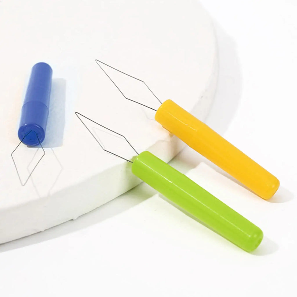 3-Pack Automatic Needle Threader with Cover | Sewing Tool Set Needle Threader Set Axl
