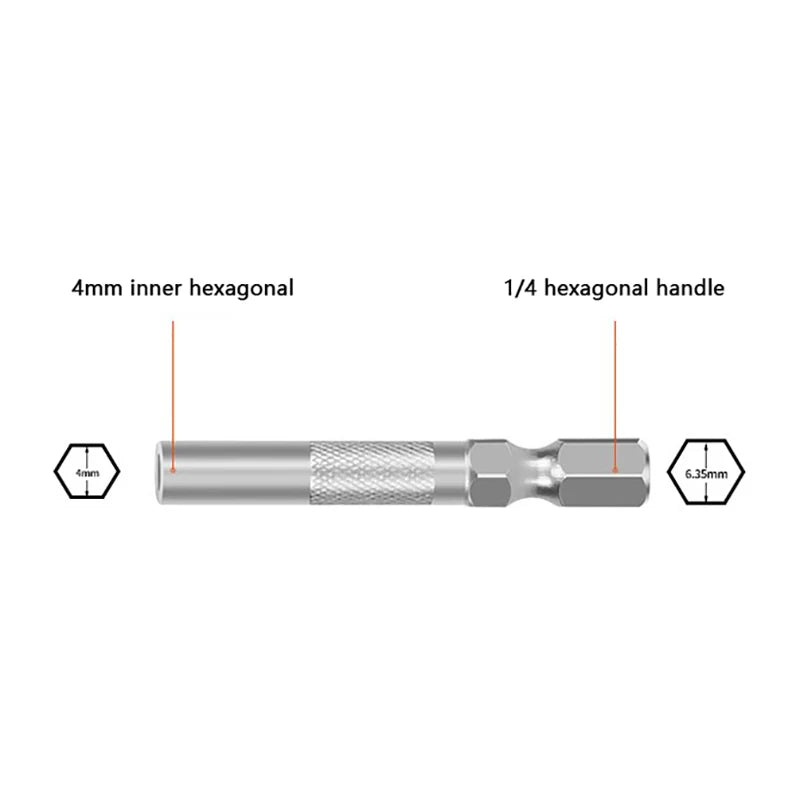 2-Pack 6.35mm to 4mm Hex Shank Bit Adapter – Magnetic Holder Bit Adapter Set Axl