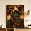 Gladiator Movie HD Wall Poster – Waterproof Sticky Home Decor Movie Wall Poster Axl White3 50X70cmNoframe