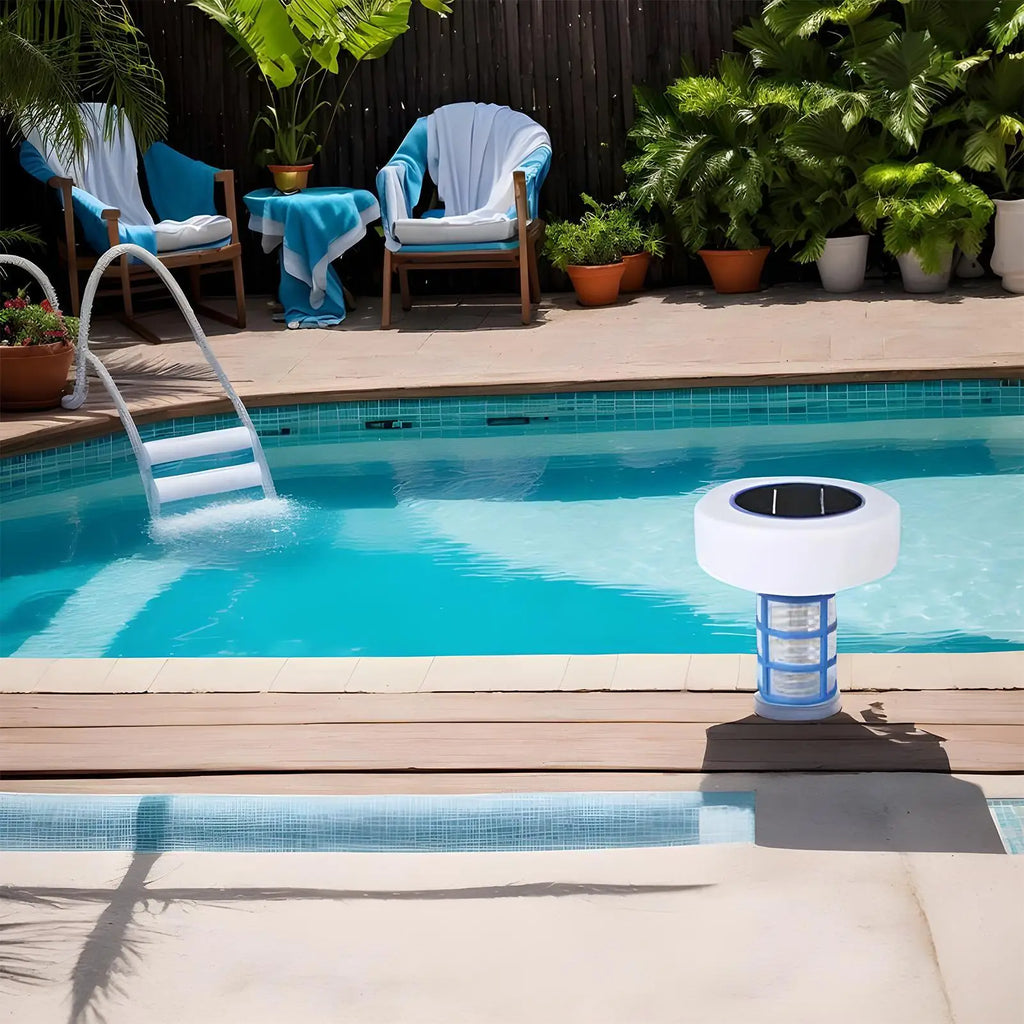 Solar Copper Pool Ionizer – Floating RGB LED Cleaner Pool Ionizer Axl Default Title