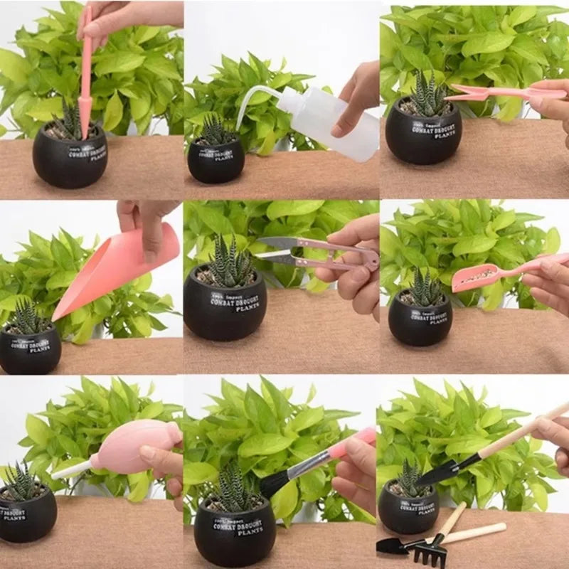16-Piece Mini Gardening Tools Set – Succulent & Bonsai Kit Mini Garden Tool Set Axl