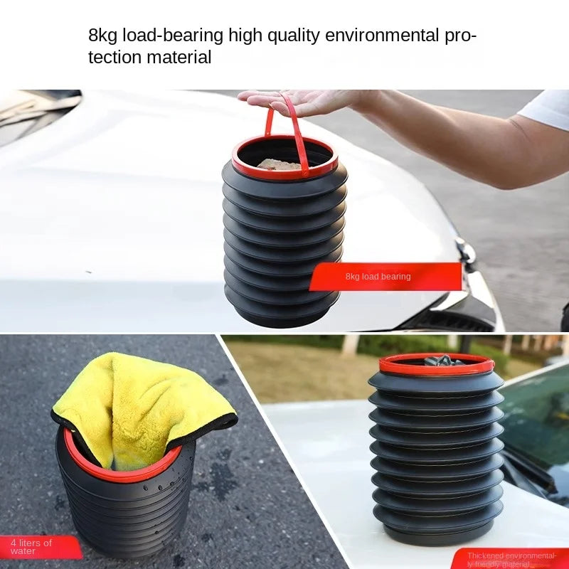 Car Clamshell Trash Bin – Hanging Vehicle Garbage Can Car Trash Bin Axl