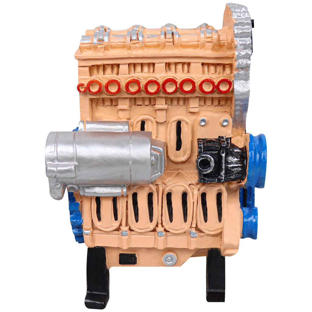 Engine Model Figurine – Resin Four-Cylinder Desktop Sculpture Resin Figurine Axl