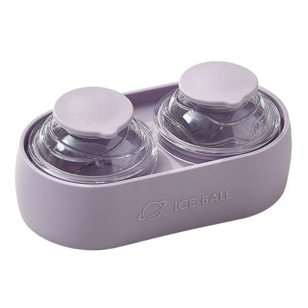 Moon Texture Silicone Ice Ball Mold – 2 Large Sphere Cavities Silicone Ice Mold Axl Purple