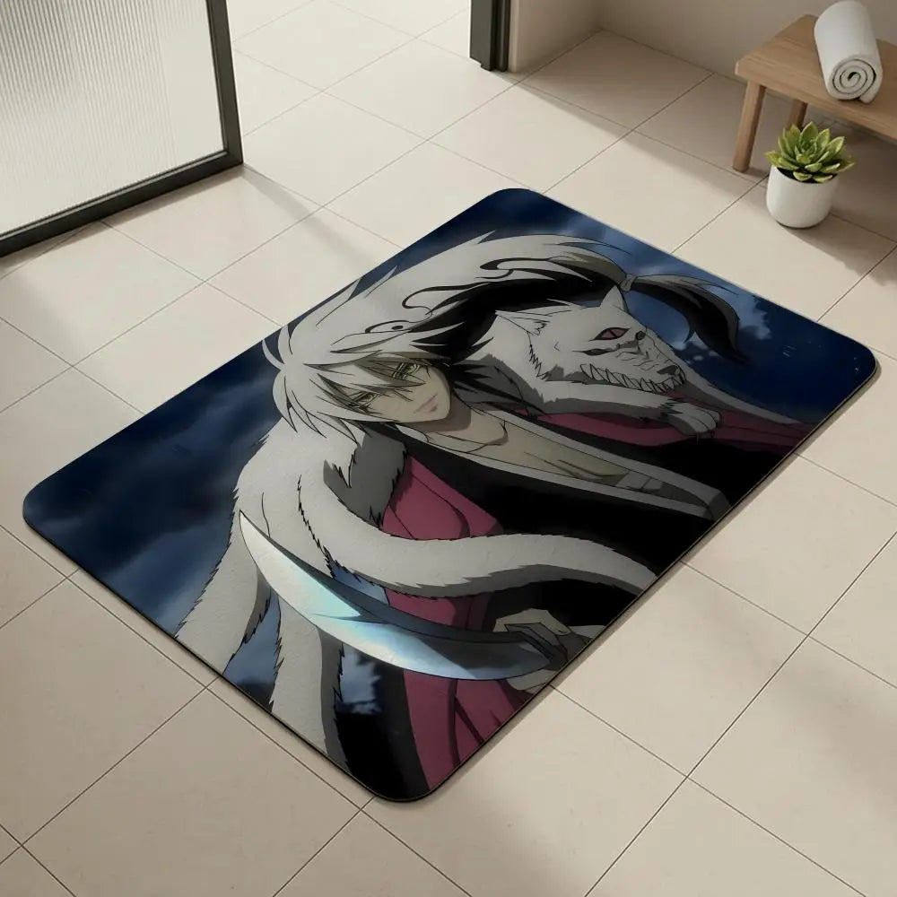 Nurarihyon no Mago Anime Diatomite Bath Mat – Quick Dry Anime Bath Mat Axl White7 50x80cm