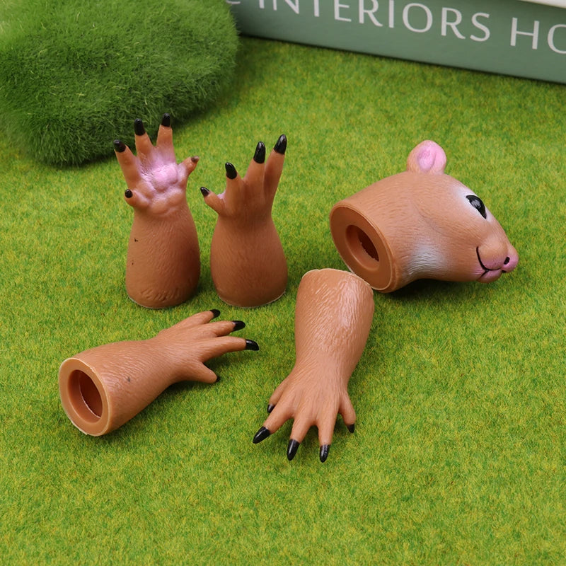 Squirrel Finger Hand Puppet – Kids Party Cosplay Novelty Toy Finger Puppet Toy Axl