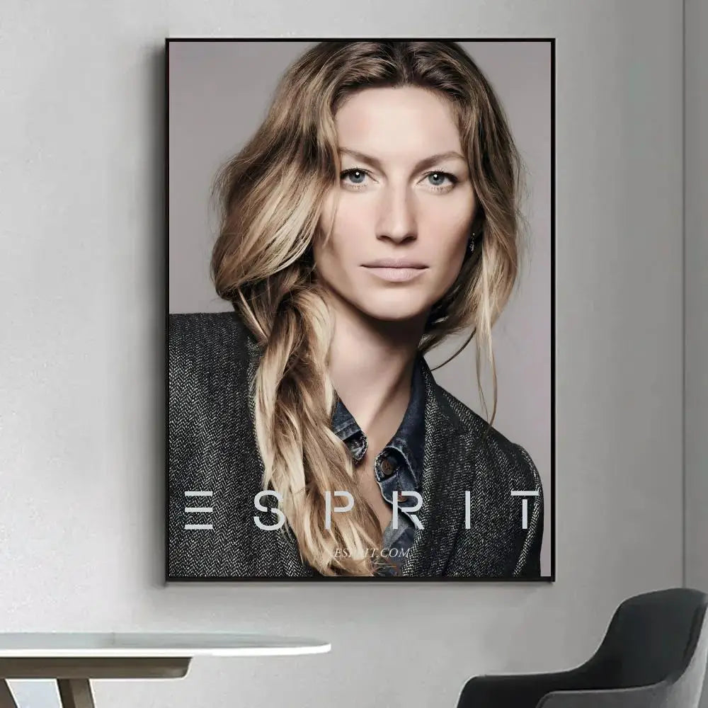 Gisele Bündchen HD Art Poster – Waterproof Sticky Wall Decor Wall Art Poster Axl