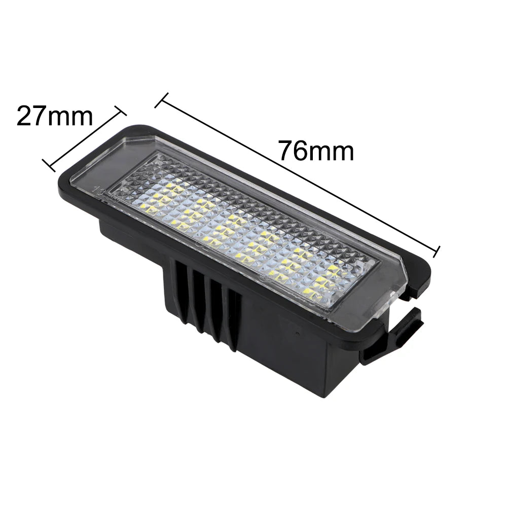 VW Golf Passat Polo 18SMD LED License Plate Lights 6500K – 2Pcs LED License Plate Lights Axl