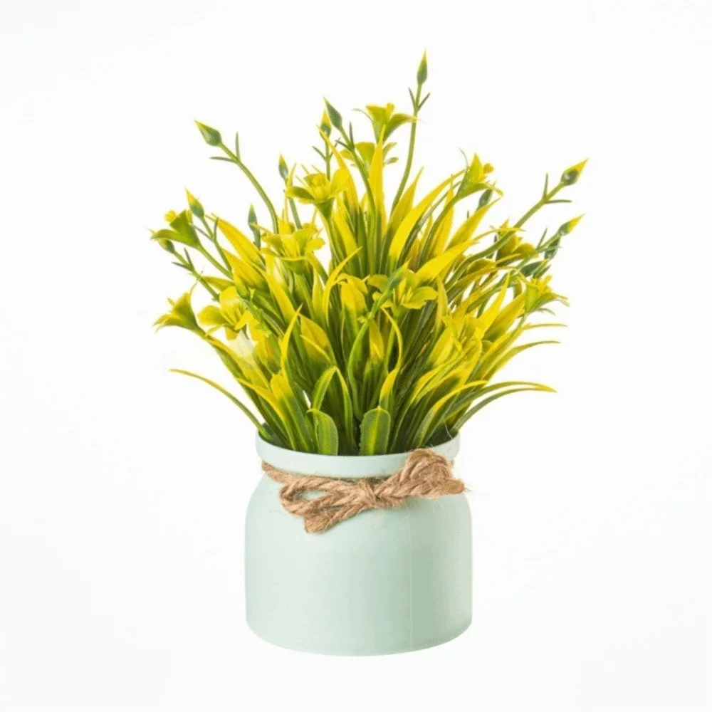 Mini Artificial Potted Flower Bonsai | Fake Plant Table Decor Artificial Potted Plant Axl E